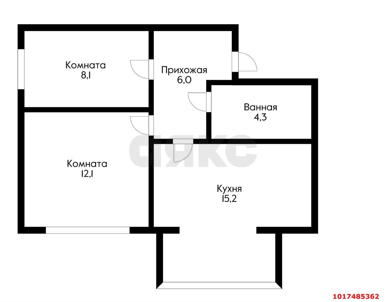 Фото №4: 2-комнатная квартира 49 м² - Энем, ул. Фрунзе, 18/1к1