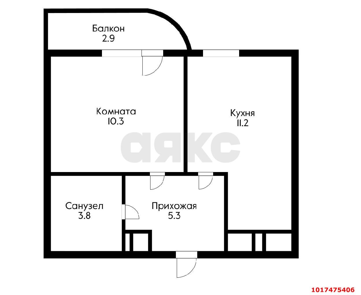 Фото №13: 1-комнатная квартира <span class="whitespace-nowrap">30 м²</span>, <span class="whitespace-nowrap">7/22 эт.</span> - Краснодар, Центральный внутригородской округ, Черёмушки, мкр. ЖК Фонтаны, ул. Воронежская, 47/10