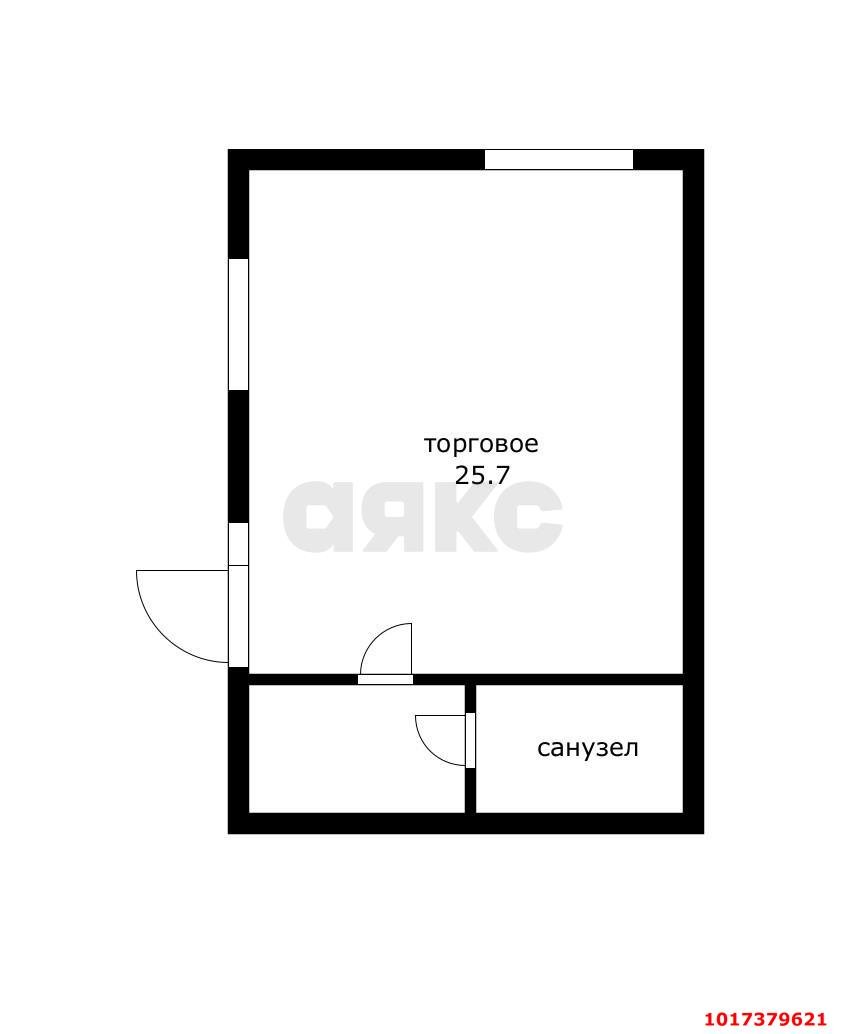 Фото №4: Торговое помещение <span class="whitespace-nowrap">25 м²</span>, <span class="whitespace-nowrap">1/1 эт.</span> - Краснодар, Прикубанский внутригородской округ, мкр. жилой комплекс Новые Сезоны, ул. Скандинавская, 1к7