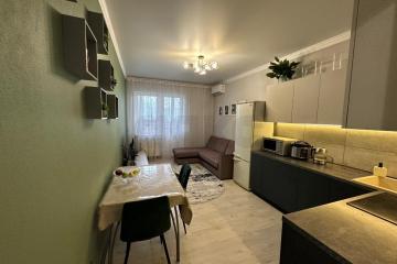 Фото №1: 1-комнатная квартира <span class="whitespace-nowrap">45 м²</span>, <span class="whitespace-nowrap">2/19 эт.</span> - Краснодар, мкр. ЖК Оникс, ул. Российская, 267к1