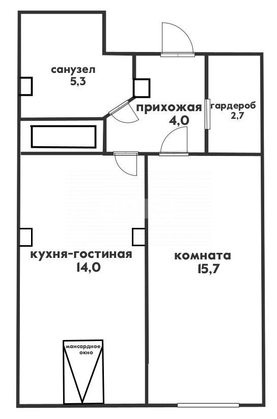 Фото №19: 1-комнатная квартира <span class="whitespace-nowrap">42 м²</span>, <span class="whitespace-nowrap">6/6 эт.</span> - Геленджик, мкр. жилой комплекс Дом у моря, ул. Туристическая, 3Д