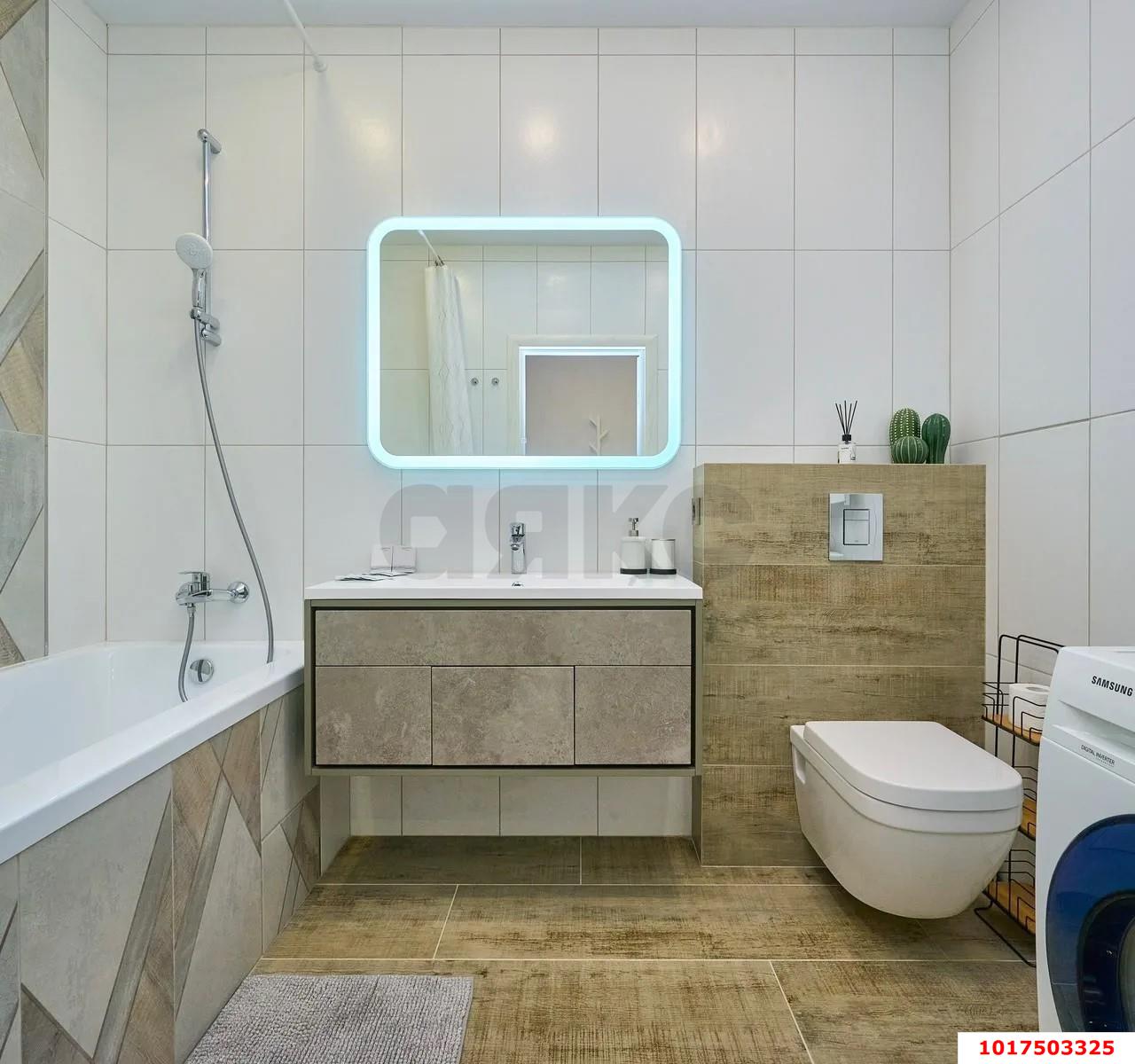 Фото №8: 1-комнатная квартира <span class="whitespace-nowrap">46 м²</span>, <span class="whitespace-nowrap">7/25 эт.</span> - Краснодар, Прикубанский внутригородской округ, Фестивальный, Отделение № 1 совхоза Солнечный, мкр. ЖК Седьмой Континент