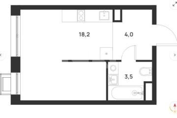 Фото №1: Студия <span class="whitespace-nowrap">25 м²</span>, <span class="whitespace-nowrap">10/17 эт.</span> - Москва Новомосковский административный округ