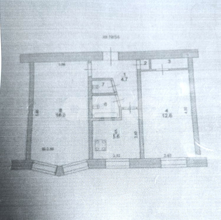 Фото №6: 2-комнатная квартира <span class="whitespace-nowrap">45 м²</span>, <span class="whitespace-nowrap">2/5 эт.</span> - Фролово, ул. Фроловская, 10