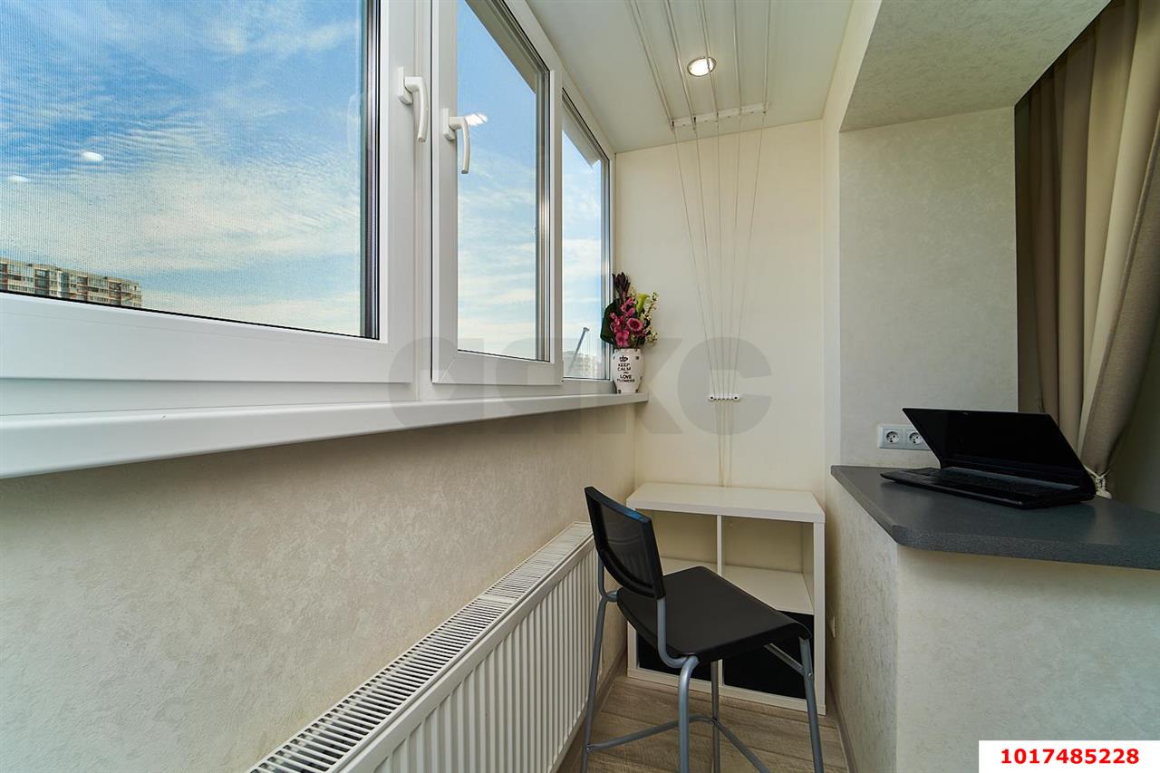 Фото №8: Студия <span class="whitespace-nowrap">26 м²</span>, <span class="whitespace-nowrap">5/16 эт.</span> - Краснодар, Прикубанский внутригородской округ, имени Петра Метальникова, мкр. ЖК Три Кита, ул. Московская, 131к2