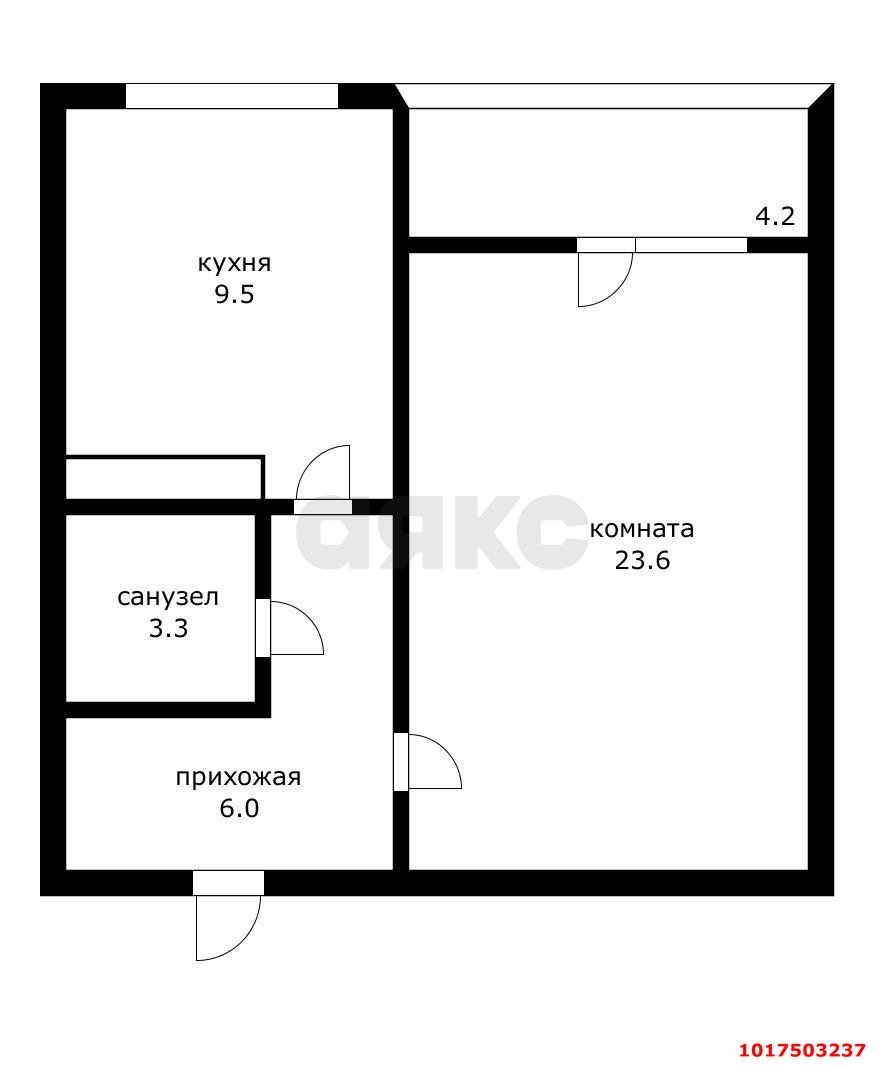 Фото №6: 1-комнатная квартира <span class="whitespace-nowrap">46 м²</span>, <span class="whitespace-nowrap">5/15 эт.</span> - Краснодар, Карасунский внутригородской округ, жилой комплекс Империал, ж/м Пашковский, ул. Леонида Лаврова, 8к1ск4