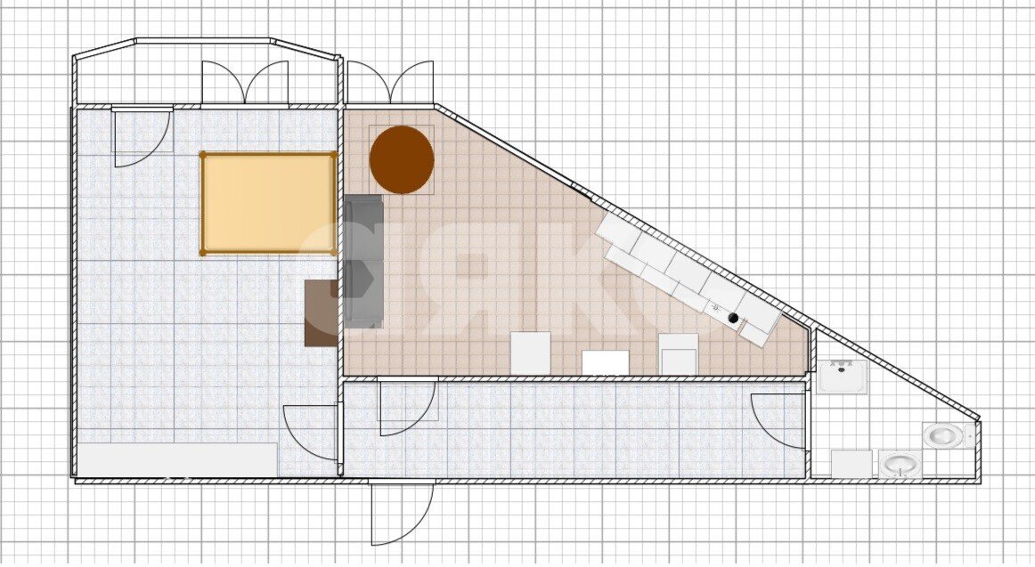 Фото №19: 1-комнатная квартира <span class="whitespace-nowrap">38 м²</span>, <span class="whitespace-nowrap">4/4 эт.</span> - Горячий Ключ, Курортная Зона, мкр. ЖК Мечта, пер. Школьный, 1