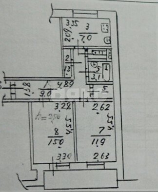 Фото №6: 2-комнатная квартира <span class="whitespace-nowrap">53 м²</span>, <span class="whitespace-nowrap">5/9 эт.</span> - Мариуполь, Левобережный, мкр. Восточный, пер. Полетаева, 120