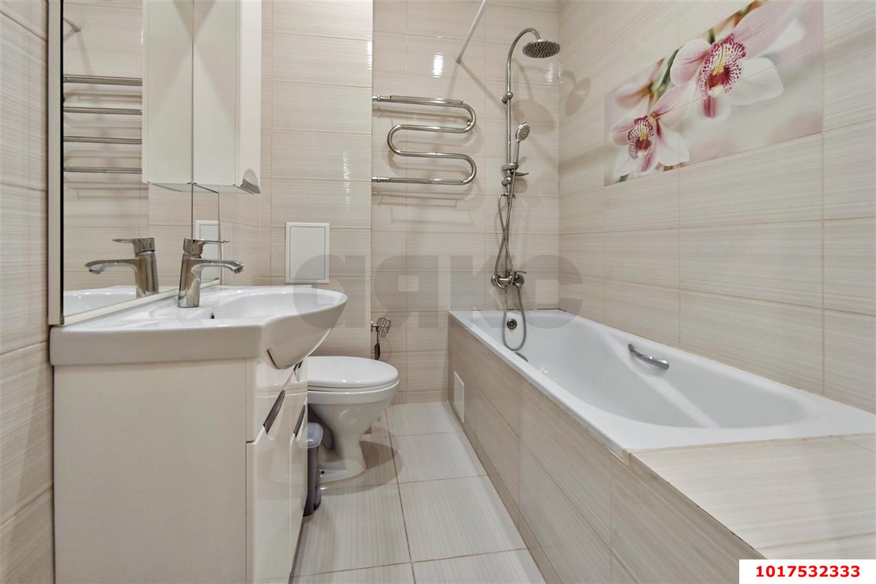 Фото №5: 1-комнатная квартира <span class="whitespace-nowrap">56 м²</span>, <span class="whitespace-nowrap">5/16 эт.</span> - Краснодар, Прикубанский внутригородской округ, Фестивальный, ЖК Екатеринодар, мкр. Солнечный, ул. Архитектора Петина, 18/2