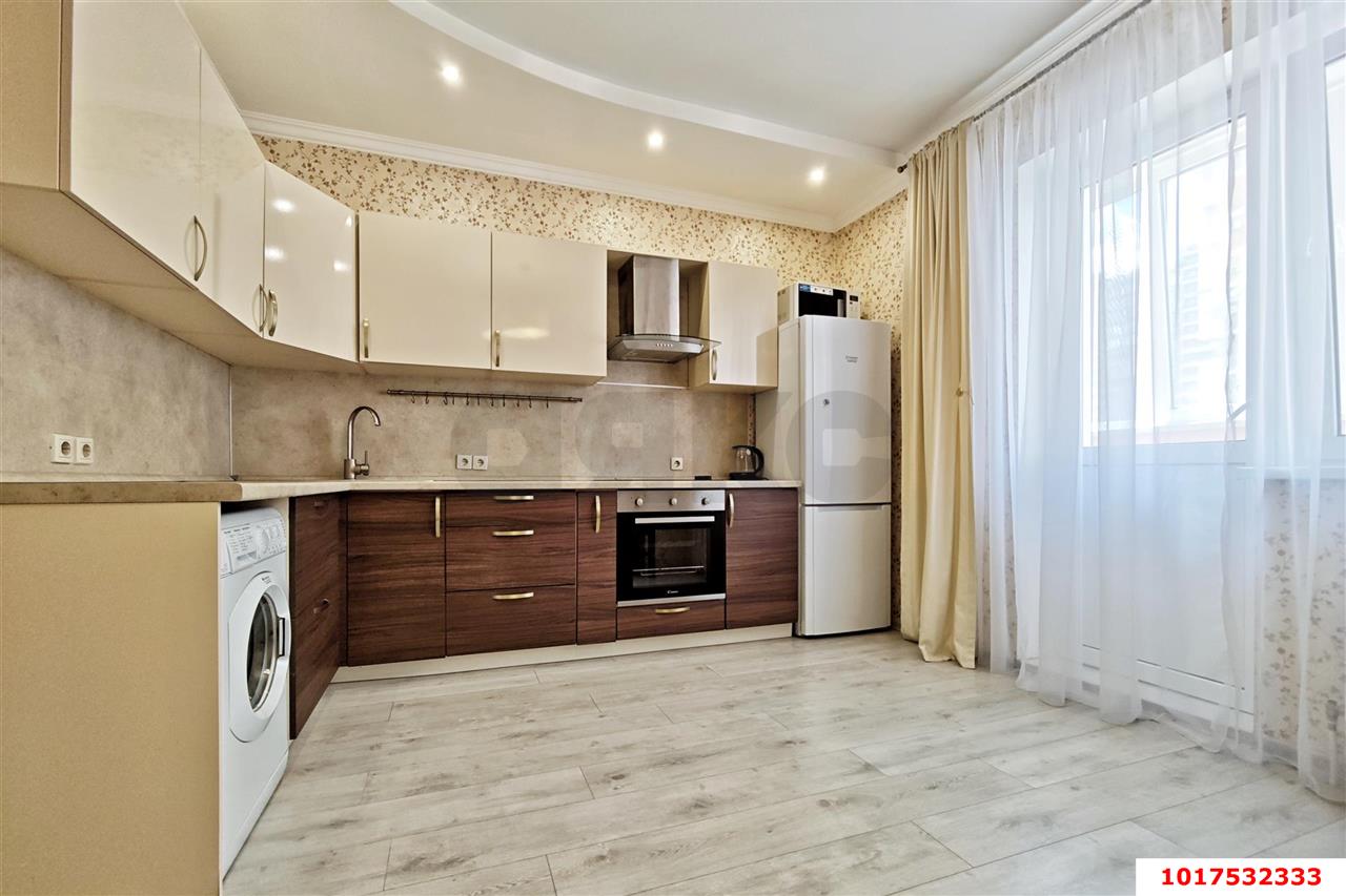Фото №4: 1-комнатная квартира <span class="whitespace-nowrap">56 м²</span>, <span class="whitespace-nowrap">5/16 эт.</span> - Краснодар, Прикубанский внутригородской округ, Фестивальный, ЖК Екатеринодар, мкр. Солнечный, ул. Архитектора Петина, 18/2