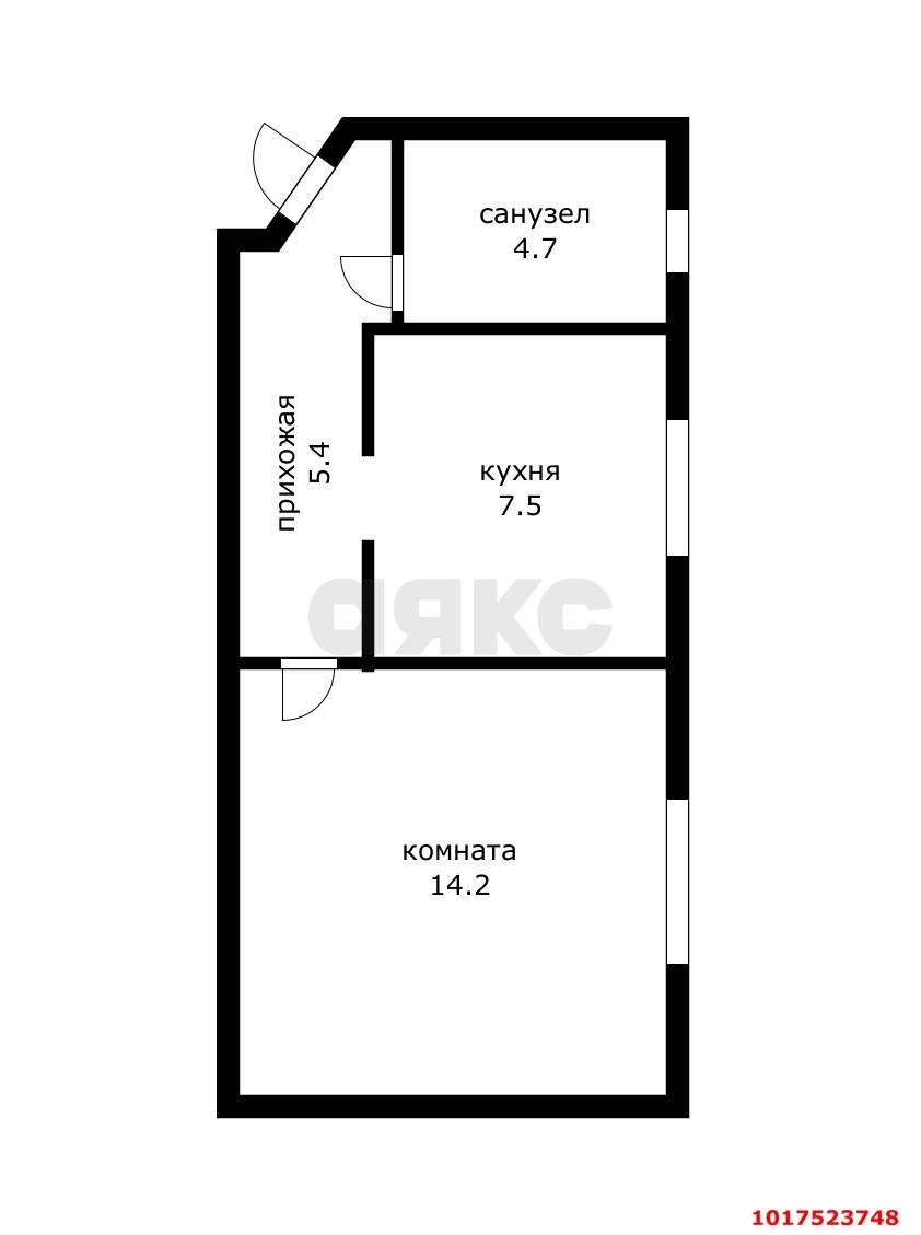 Фото №8: 1-комнатная квартира <span class="whitespace-nowrap">31 м²</span>, <span class="whitespace-nowrap">1/4 эт.</span> - Краснодар, Прикубанский внутригородской округ, мкр. Юбилейный, ул. Алма-Атинская, 39