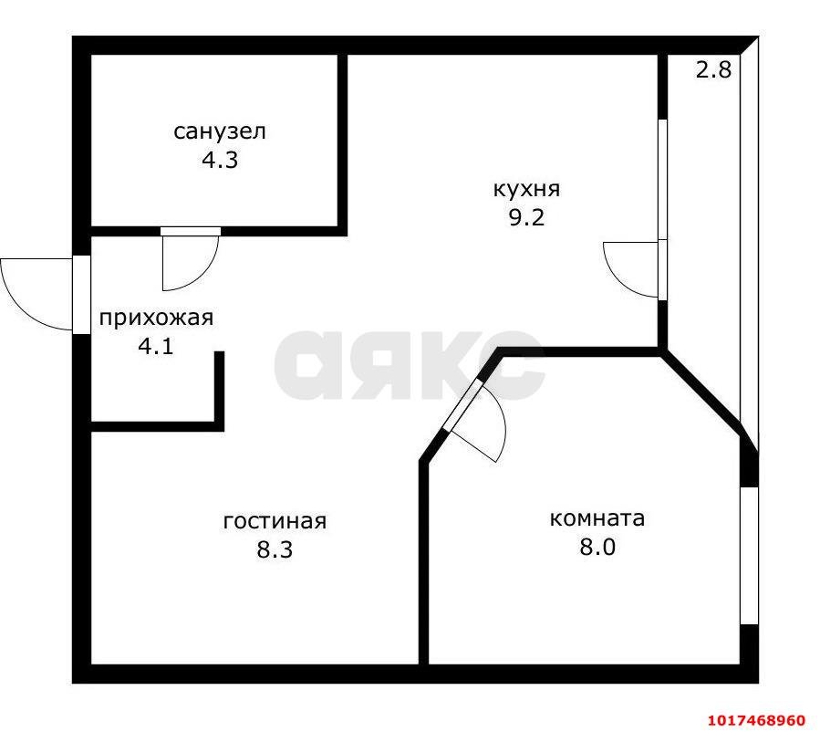 Фото №20: 1-комнатная квартира <span class="whitespace-nowrap">36 м²</span>, <span class="whitespace-nowrap">2/4 эт.</span> - Новая Адыгея, ул. Шовгенова, 24