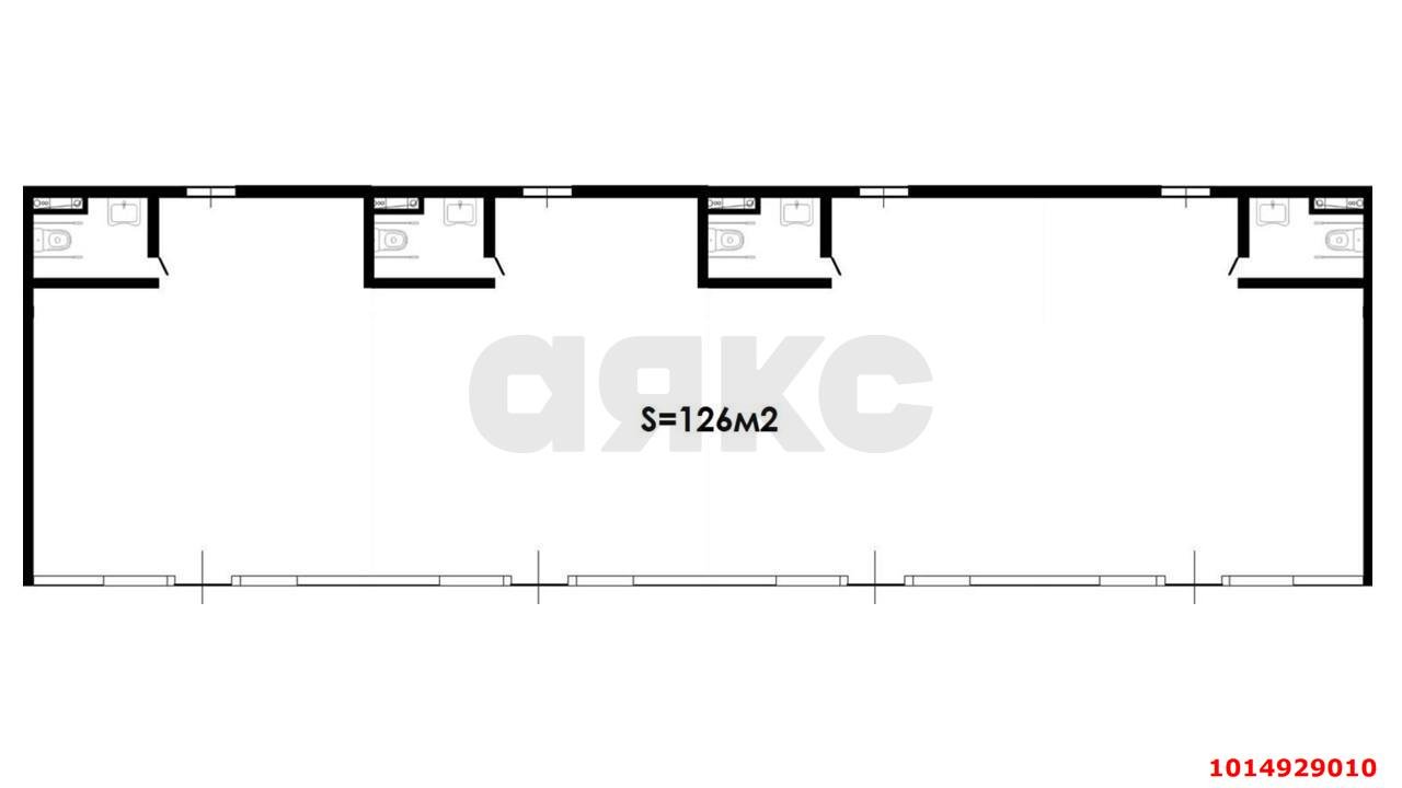 Фото №4: Торговое помещение <span class="whitespace-nowrap">126 м²</span>, <span class="whitespace-nowrap">1/1 эт.</span> - Краснодар, Прикубанский внутригородской округ, мкр. жилой комплекс Дыхание, ул. Лётчика Позднякова, 2сВ