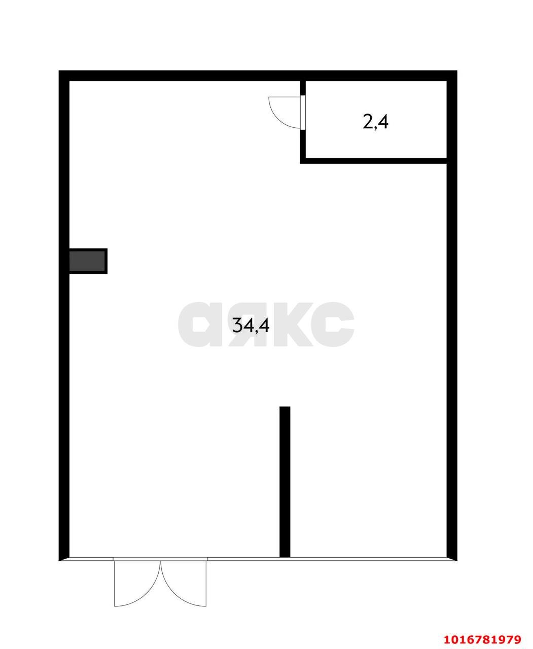 Фото №3: Торговое помещение <span class="whitespace-nowrap">36 м²</span>, <span class="whitespace-nowrap">1/16 эт.</span> - Краснодар, Прикубанский внутригородской округ, Россинского, мкр. жилой комплекс Символ, ул. Командорская, 9/2