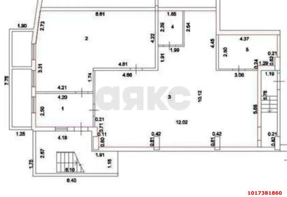 Фото №2: Торговое помещение <span class="whitespace-nowrap">151 м²</span>, <span class="whitespace-nowrap">16 эт.</span> - Краснодар, мкр. Западный внутригородской округ, ул. имени Дзержинского, 93