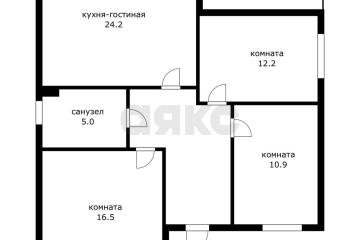Фото №1: Дом <span class="whitespace-nowrap">94 м²</span> <span class="whitespace-nowrap">+ 5.82 сот.</span>, <span class="whitespace-nowrap">1 эт.</span> - Октябрьский, мкр. СНТ ПО Краснодарсельмаш, ул. Вишнёвая, 17