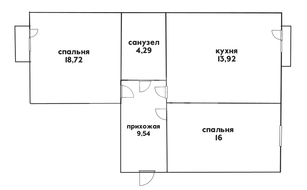 Фото №10: 2-комнатная квартира <span class="whitespace-nowrap">62 м²</span>, <span class="whitespace-nowrap">6/7 эт.</span> - Геленджик, Северный, мкр. жилой комплекс Чайковский, ул. Маршала Жукова, 3к9