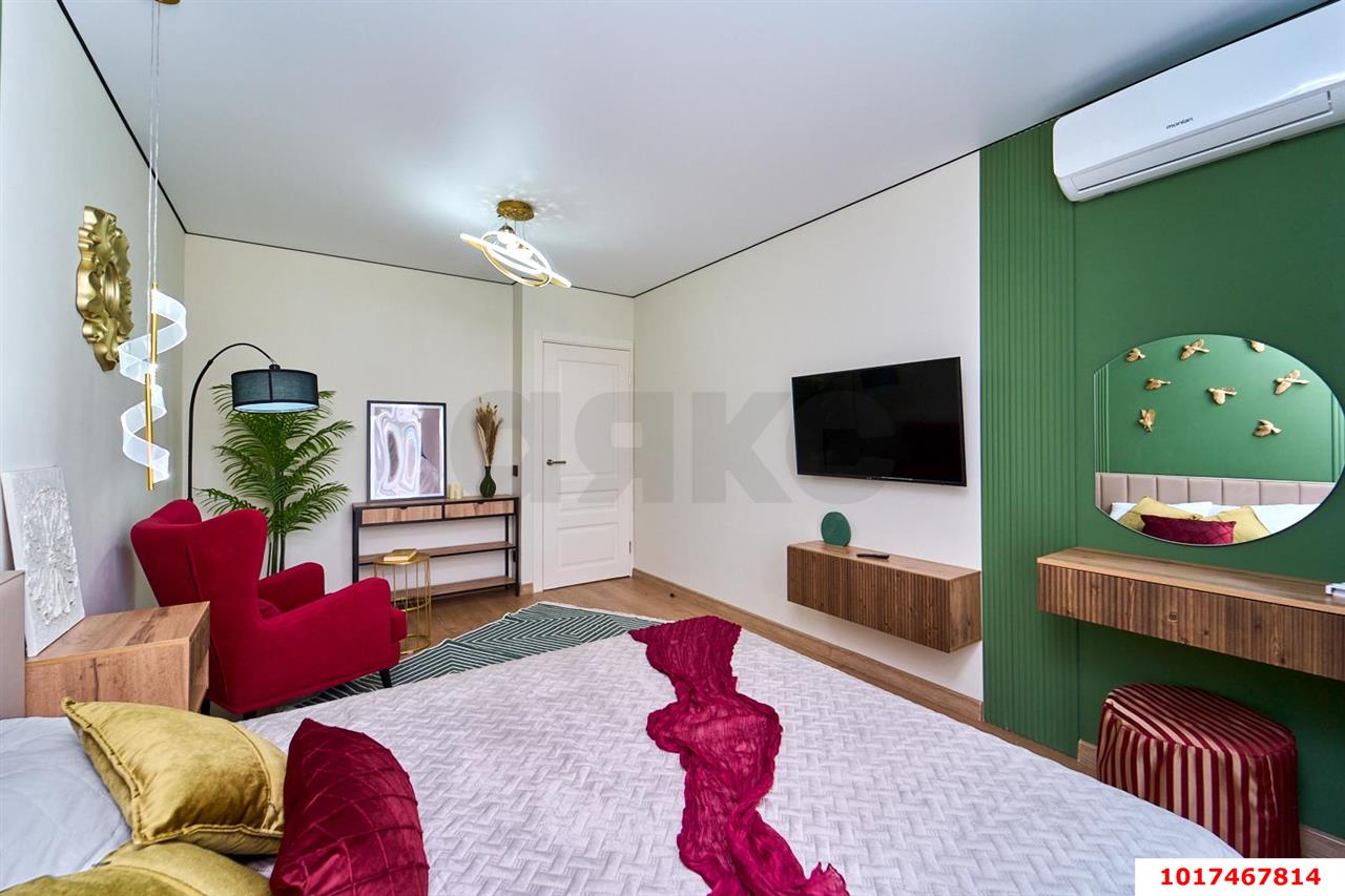 Фото №6: 1-комнатная квартира <span class="whitespace-nowrap">35 м²</span>, <span class="whitespace-nowrap">5/22 эт.</span> - Краснодар, Прикубанский внутригородской округ, Микрохирургии глаза, мкр. жилой комплекс Сограт, ул. Красных Партизан, 4/15