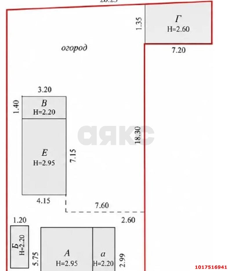 Фото №17: Дом <span class="whitespace-nowrap">55 м²</span> <span class="whitespace-nowrap">+ 5.96 сот.</span>, <span class="whitespace-nowrap">1 эт.</span> - Яблоновский, ул. Свободы, 18