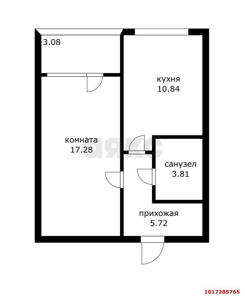Фото №16: 1-комнатная квартира <span class="whitespace-nowrap">40 м²</span>, <span class="whitespace-nowrap">1/6 эт.</span> - Краснодар, Прикубанский внутригородской округ, мкр. Музыкальный, ул. имени С.В. Рахманинова, 29