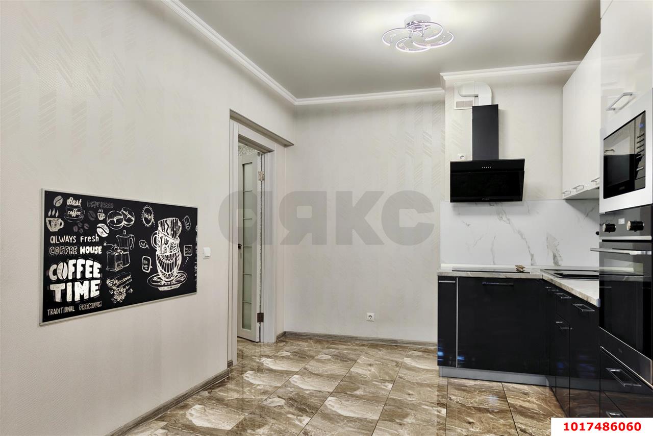 Фото №2: 2-комнатная квартира <span class="whitespace-nowrap">65 м²</span>, <span class="whitespace-nowrap">7/19 эт.</span> - Краснодар, Прикубанский внутригородской округ, Россинского, мкр. жилой комплекс Альпы, ул. Командорская, 6