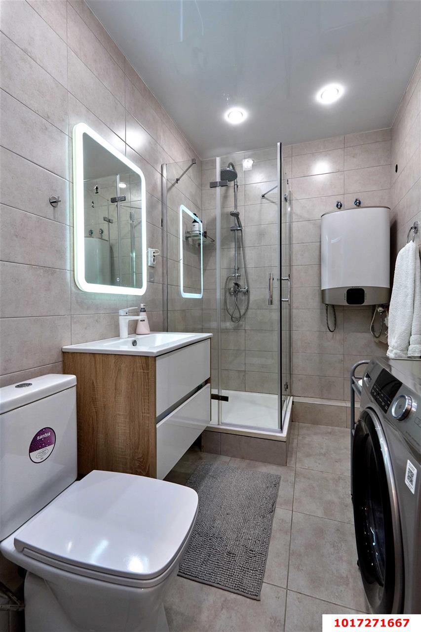 Фото №7: 1-комнатная квартира <span class="whitespace-nowrap">45 м²</span>, <span class="whitespace-nowrap">8/12 эт.</span> - Краснодар, Прикубанский внутригородской округ, мкр. жилой комплекс Спортивная Деревня, ул. Западный Обход, 42к4