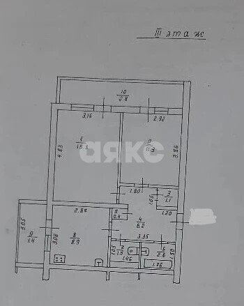 Фото №4: 2-комнатная квартира <span class="whitespace-nowrap">51 м²</span>, <span class="whitespace-nowrap">3/9 эт.</span> - Ольгинка, мкр. 1-й, 3