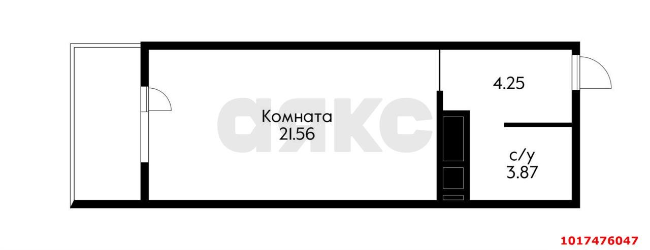 Фото №5: Студия <span class="whitespace-nowrap">30 м²</span>, <span class="whitespace-nowrap">5/24 эт.</span> - Краснодар, Карасунский внутригородской округ, Гидростроителей, мкр. жилой комплекс Стрижи, ул. Автолюбителей, 1/Гк3