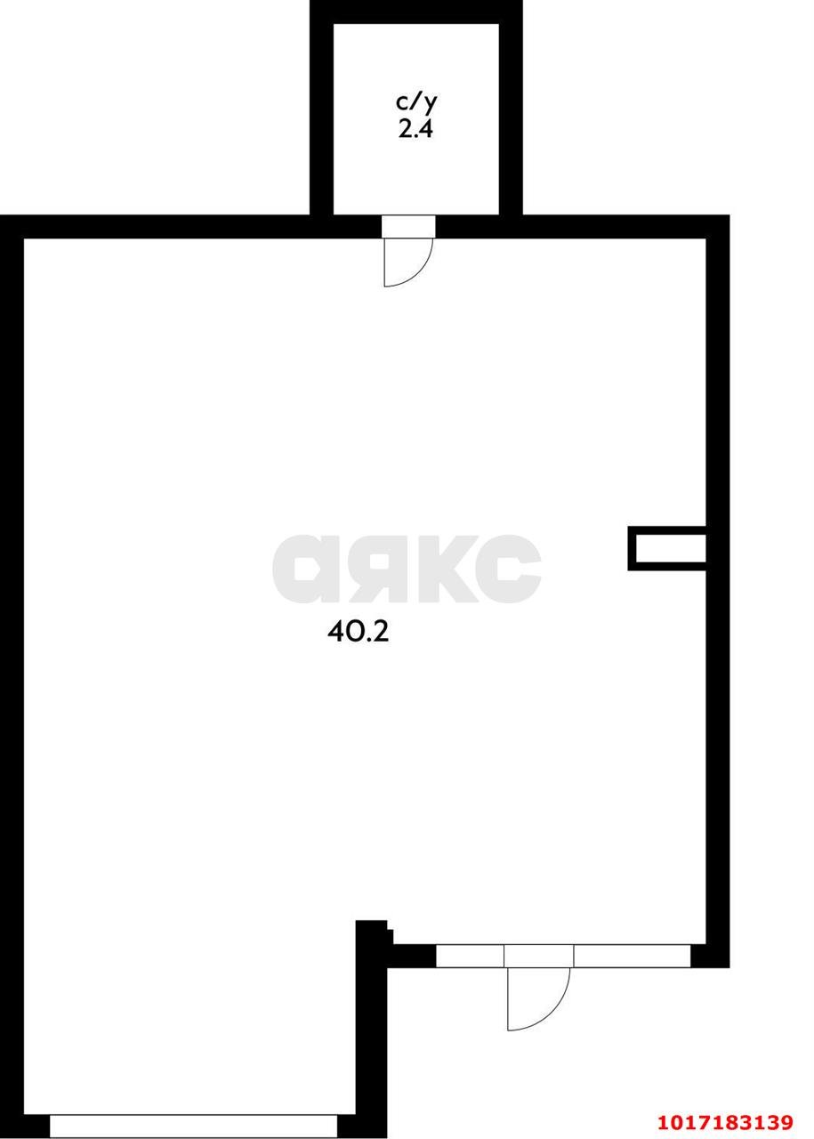 Фото №5: Торговое помещение <span class="whitespace-nowrap">42 м²</span>, <span class="whitespace-nowrap">1/19 эт.</span> - Краснодар, Прикубанский внутригородской округ, Россинского, мкр. жилой комплекс Дружный, ул. Адмирала Серебрякова, 3к3