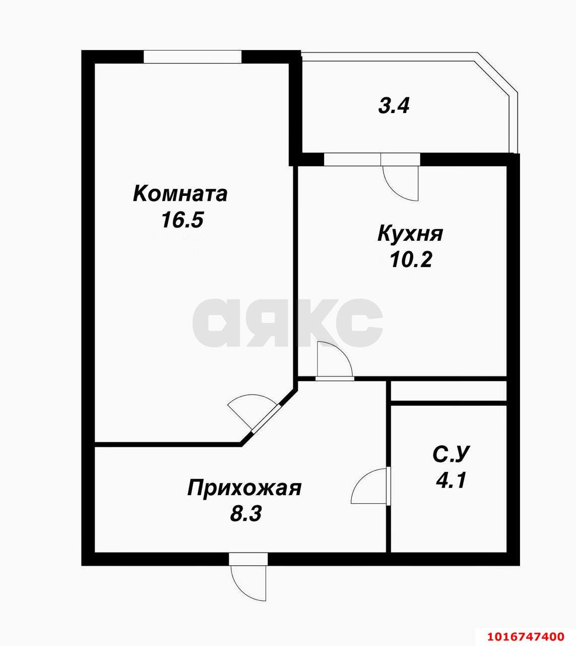 Фото №15: 1-комнатная квартира <span class="whitespace-nowrap">42 м²</span>, <span class="whitespace-nowrap">4/16 эт.</span> - Краснодар, Прикубанский внутригородской округ, Панорама, мкр. ЖК Панорама, ул. Восточно-Кругликовская, 22
