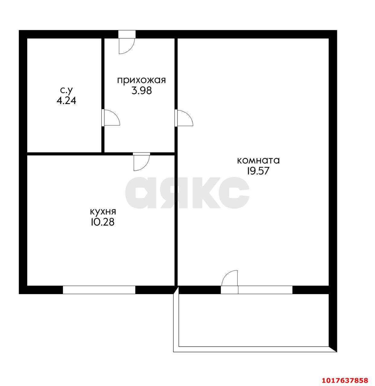 Фото №7: 1-комнатная квартира <span class="whitespace-nowrap">40 м²</span>, <span class="whitespace-nowrap">10/16 эт.</span> - Краснодар, Карасунский внутригородской округ, мкр. Гидростроителей, пр-кт имени писателя Знаменского, 5