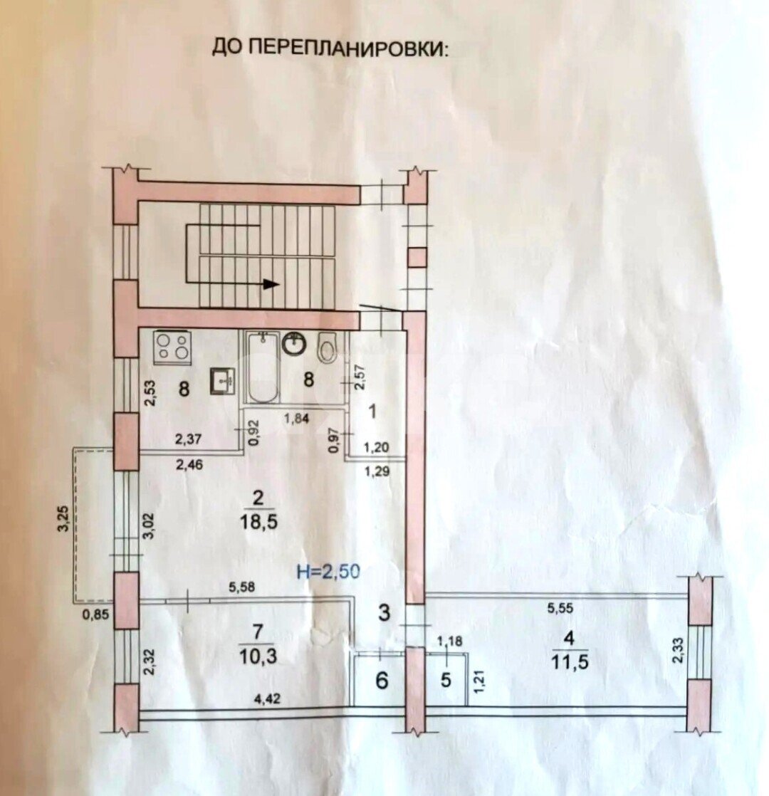 Фото №15: 3-комнатная квартира <span class="whitespace-nowrap">55 м²</span>, <span class="whitespace-nowrap">2/5 эт.</span> - Волгоград, р. Ворошиловский, ул. Академическая, 28