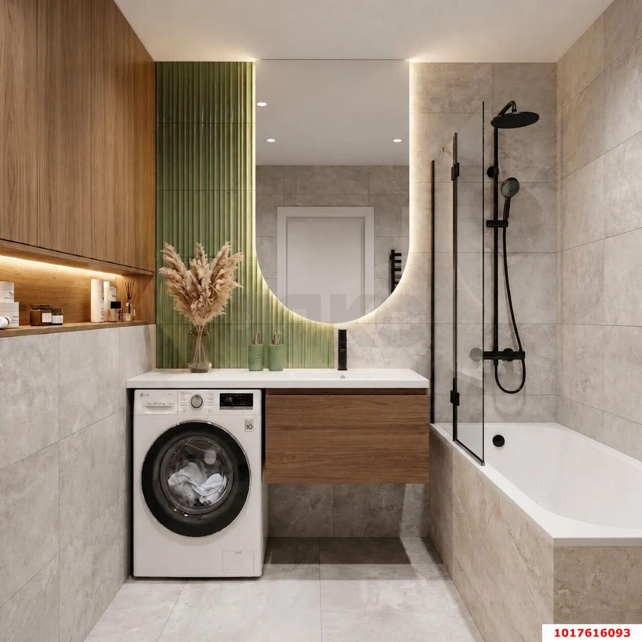 Фото №4: 1-комнатная квартира <span class="whitespace-nowrap">41 м²</span>, <span class="whitespace-nowrap">17/22 эт.</span> - Краснодар, Карасунский внутригородской округ, Хлопчато-бумажный Комбинат, мкр. ЖК Альфа, ул. Уральская, 100/5