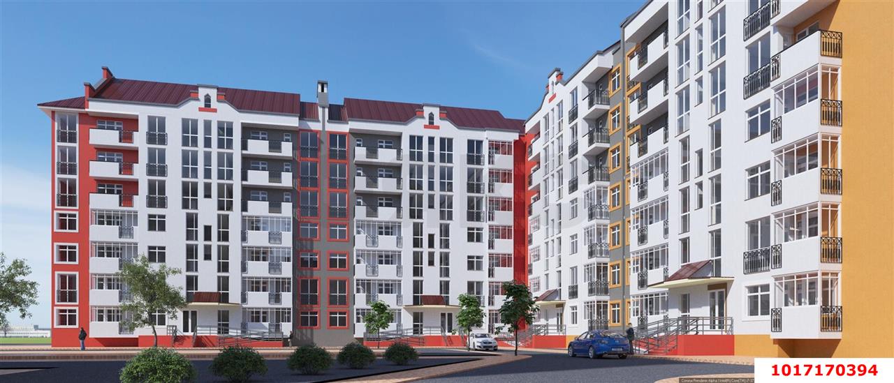 Фото №2: 2-комнатная квартира <span class="whitespace-nowrap">45 м²</span>, <span class="whitespace-nowrap">6/7 эт.</span> - Краснодар, Прикубанский внутригородской округ, жилой комплекс Европа-Сити, мкр. жилой комплекс Европа Клубный Квартал 6, ул. Карпатская, 7