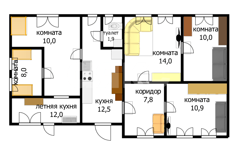Фото №23: Дом <span class="whitespace-nowrap">87 м²</span> <span class="whitespace-nowrap">+ 5.25 сот.</span>, <span class="whitespace-nowrap">1 эт.</span> - Большой Разнокол, ул. Набережная