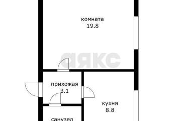 Фото №1: 1-комнатная квартира <span class="whitespace-nowrap">34 м²</span>, <span class="whitespace-nowrap">1/3 эт.</span> - Краснодар, мкр. Музыкальный, ул. имени Ф.И. Шаляпина, 32/1