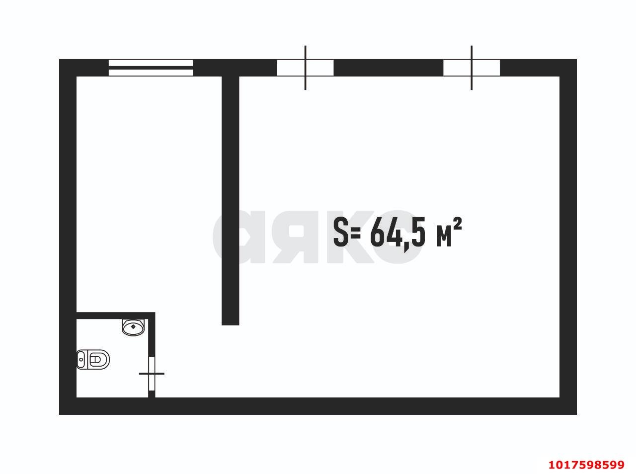 Фото №19: Торговое помещение <span class="whitespace-nowrap">65 м²</span>, <span class="whitespace-nowrap">1/18 эт.</span> - Краснодар, Карасунский внутригородской округ, Гидростроителей, мкр. жилой комплекс Премьера, ул. Автолюбителей, 1/7к2