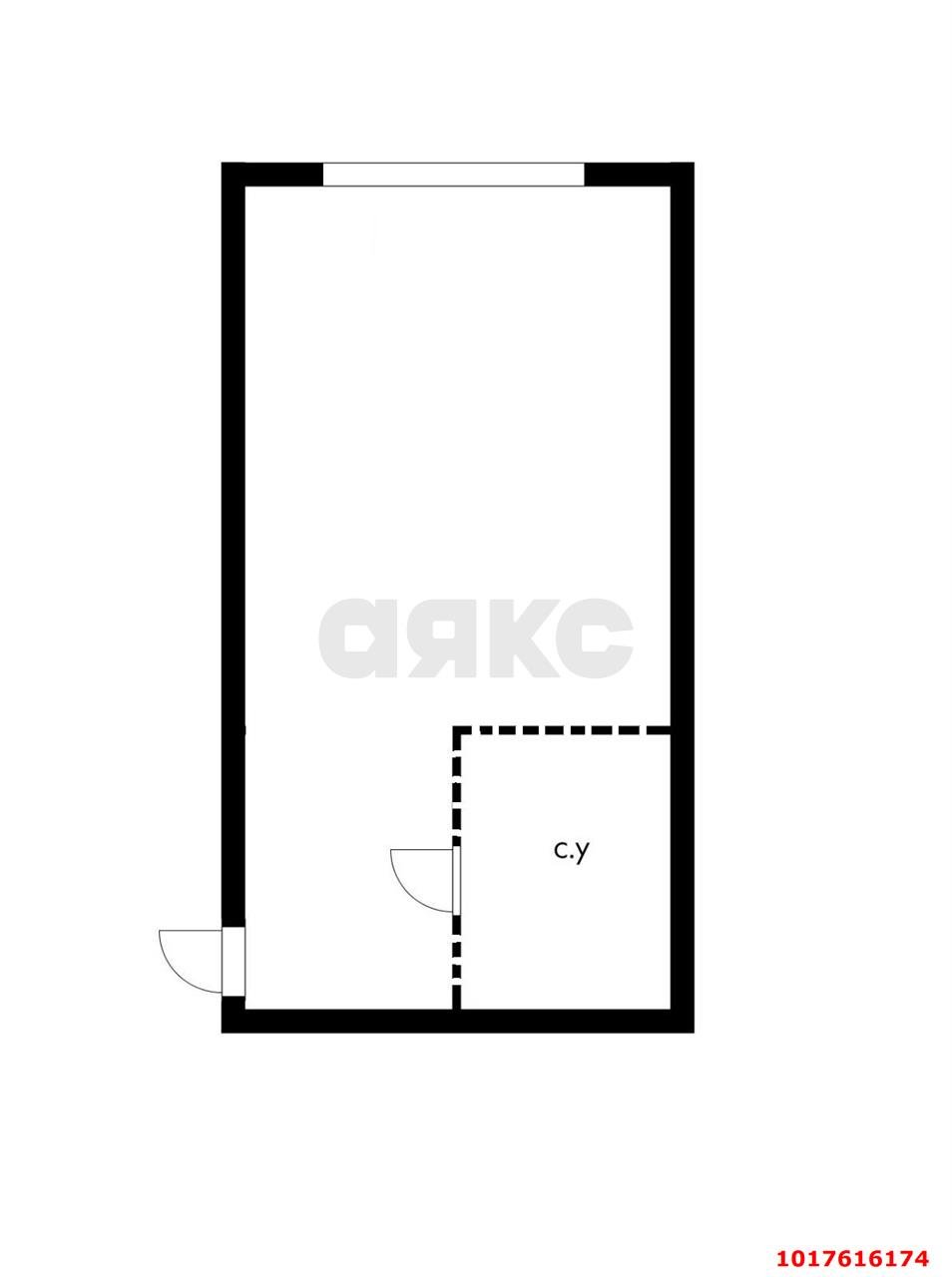 Фото №11: Студия <span class="whitespace-nowrap">17 м²</span>, <span class="whitespace-nowrap">1/16 эт.</span> - Краснодар, Карасунский внутригородской округ, Почтовый, мкр. жилой комплекс Дом у реки, ул. Кружевная, 8
