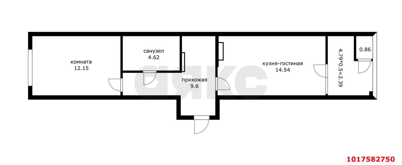 Фото №16: 1-комнатная квартира <span class="whitespace-nowrap">47 м²</span>, <span class="whitespace-nowrap">11/18 эт.</span> - Краснодар, Прикубанский внутригородской округ, мкр. Образцово, ул. Адмирала Макарова, 5к4