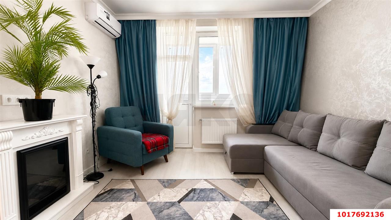 Фото №1: 1-комнатная квартира <span class="whitespace-nowrap">39 м²</span>, <span class="whitespace-nowrap">13/16 эт.</span> - Краснодар, Прикубанский внутригородской округ, мкр. жилой комплекс Ракурс, ул. имени Героя Ростовского, 8к7