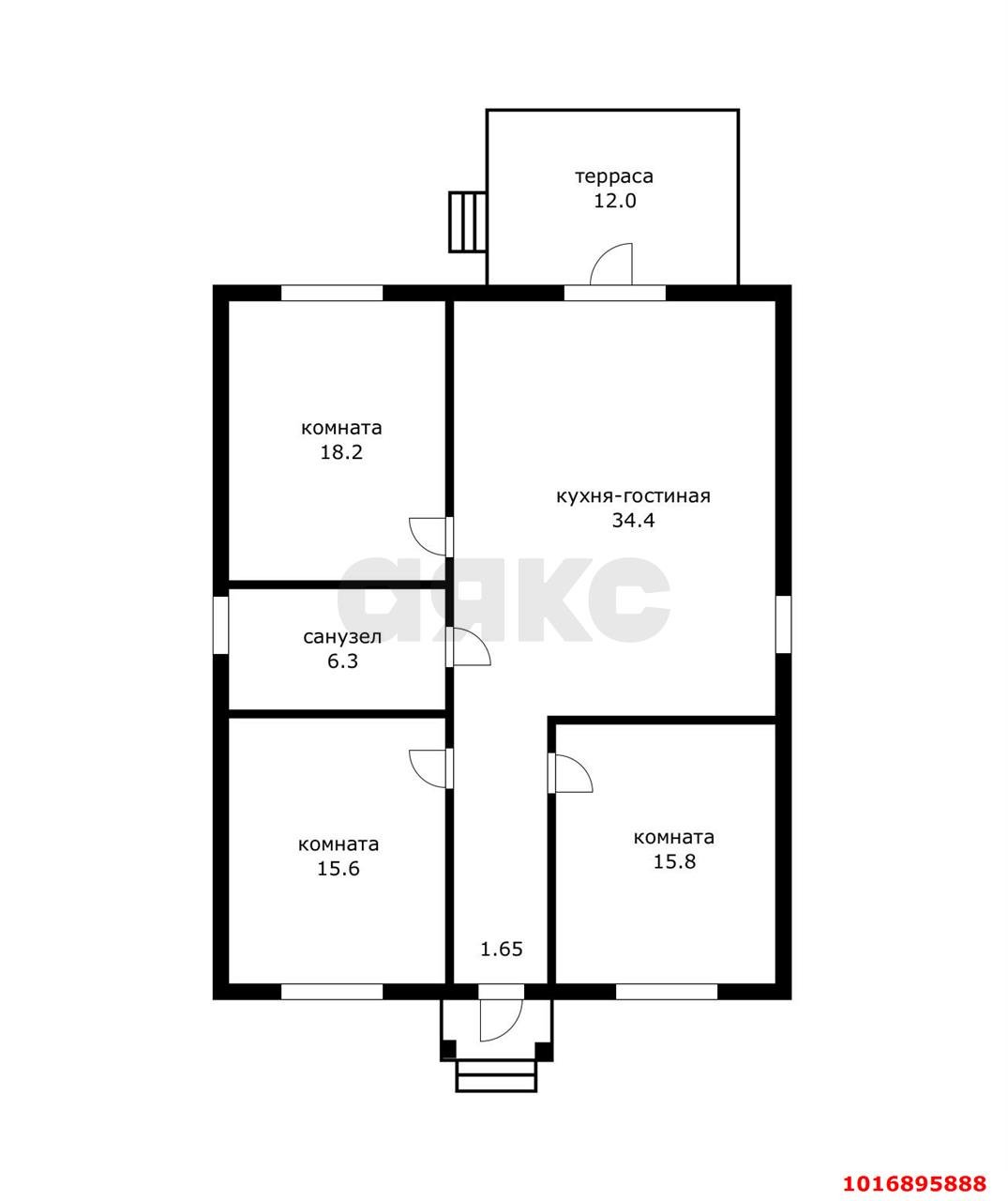Фото №4: Дом <span class="whitespace-nowrap">120 м²</span> <span class="whitespace-nowrap">+ 4.22 сот.</span>, <span class="whitespace-nowrap">1 эт.</span> - Суповский, ул. Колхозная, 12