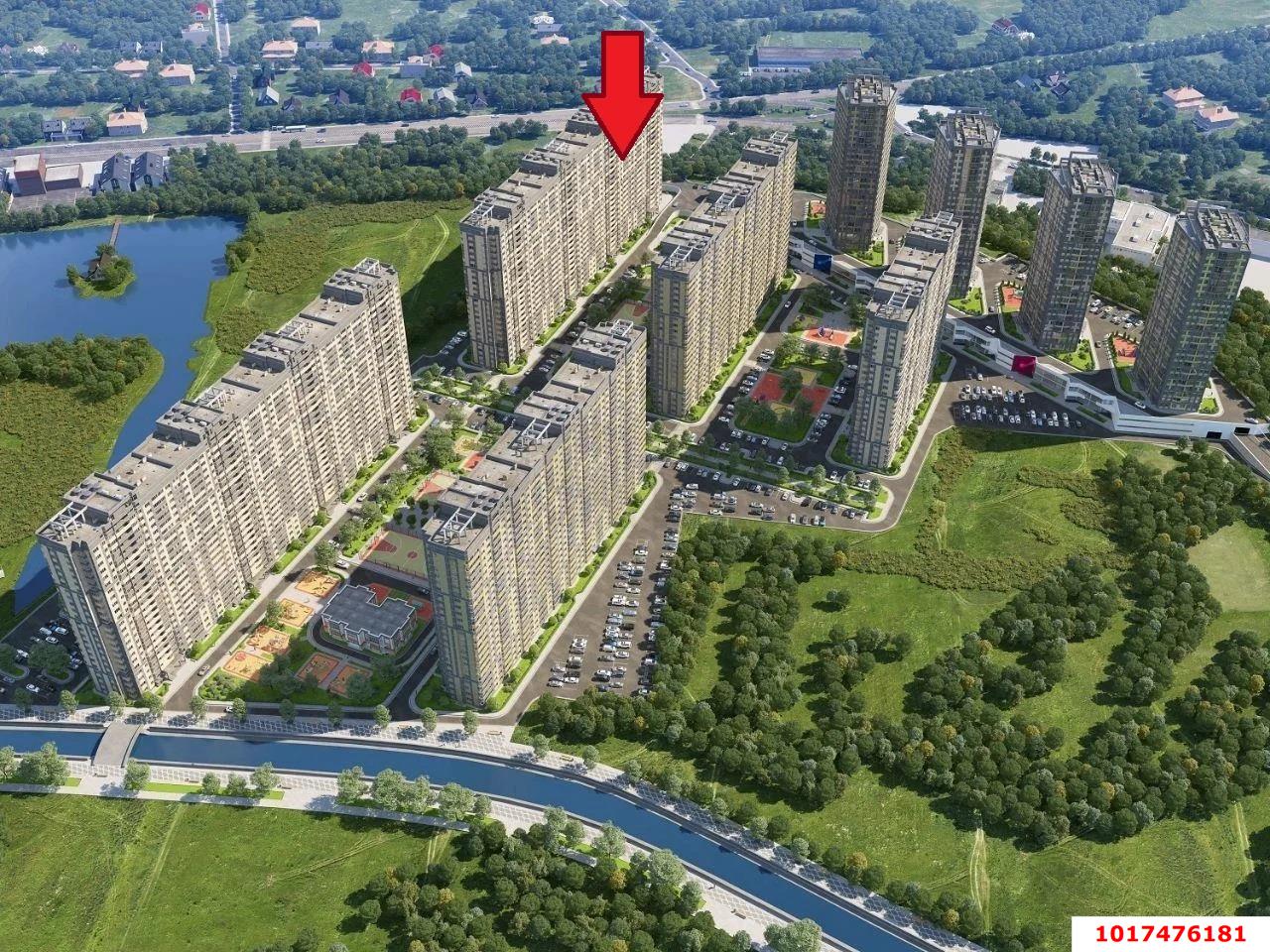 Фото №15: 1-комнатная квартира <span class="whitespace-nowrap">46 м²</span>, <span class="whitespace-nowrap">22/23 эт.</span> - Краснодар, Карасунский внутригородской округ, мкр. ЖК Сказка Град, ул. имени В.Н. Мачуги, 166Ак1