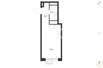 Фото №1: Студия <span class="whitespace-nowrap">21 м²</span>, <span class="whitespace-nowrap">4/17 эт.</span> - Москва Новомосковский административный округ