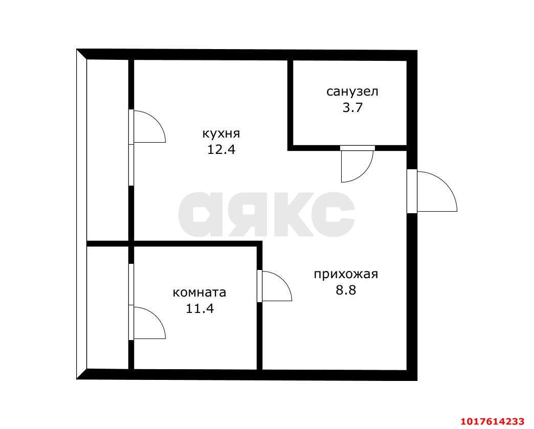 Фото №15: 1-комнатная квартира <span class="whitespace-nowrap">37 м²</span>, <span class="whitespace-nowrap">5/5 эт.</span> - Российский, мкр. Прикубанский внутригородской округ, ул. Измаильская, 8