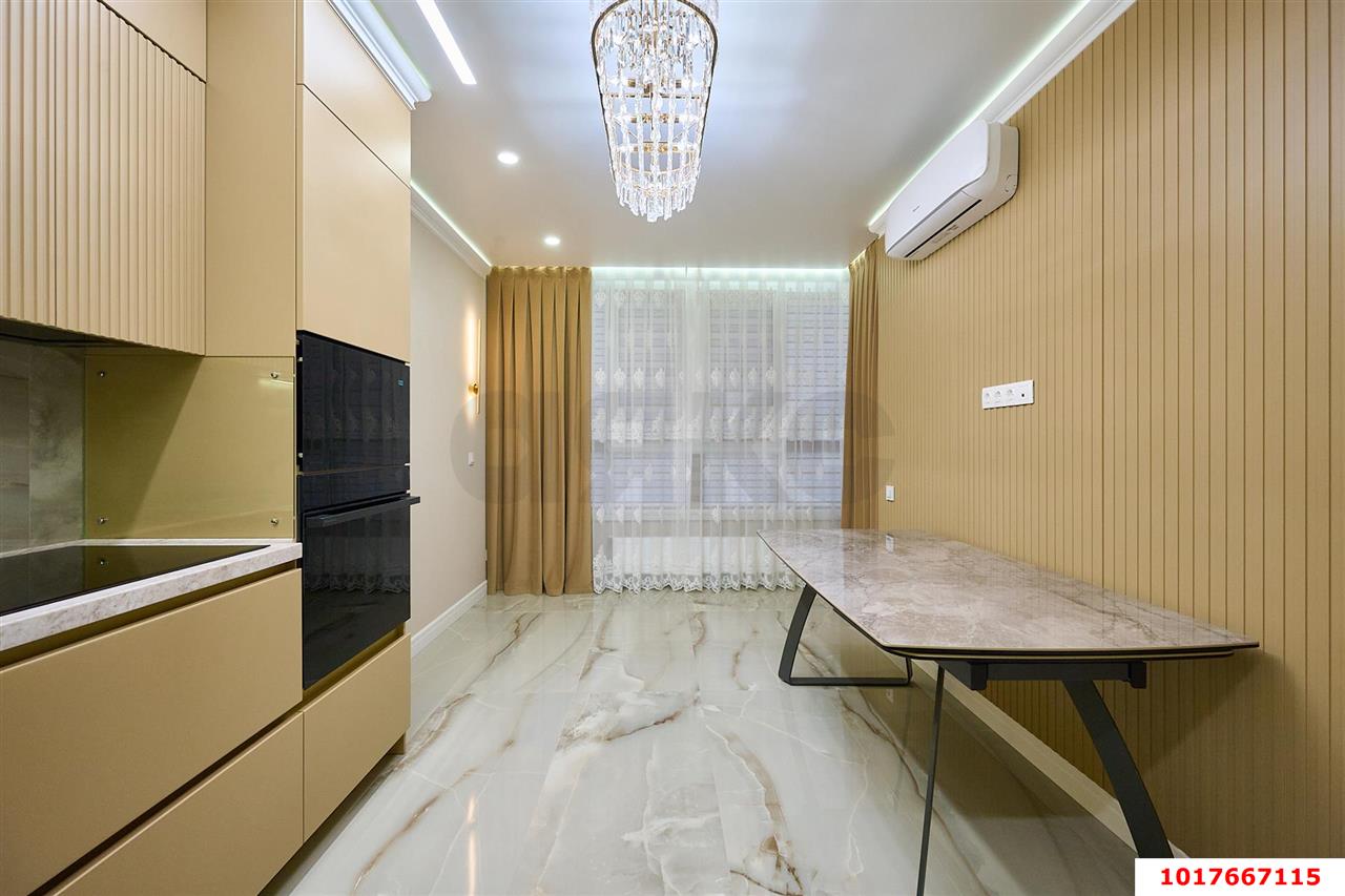 Фото №3: 1-комнатная квартира <span class="whitespace-nowrap">50 м²</span>, <span class="whitespace-nowrap">4/24 эт.</span> - Краснодар, Карасунский внутригородской округ, Хлопчато-бумажный Комбинат, мкр. жилой комплекс Элегант, ул. Сормовская, 1/6