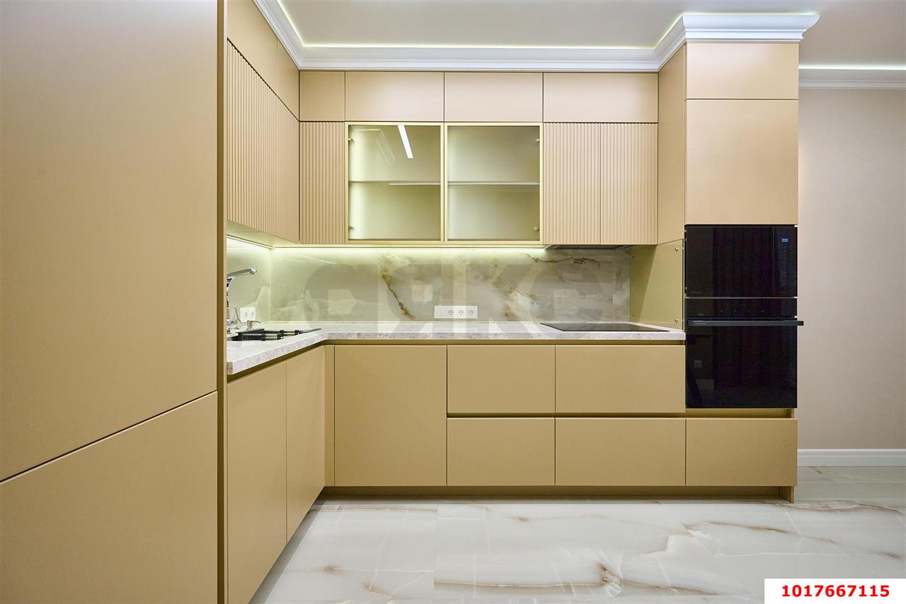 Фото №2: 1-комнатная квартира <span class="whitespace-nowrap">50 м²</span>, <span class="whitespace-nowrap">4/24 эт.</span> - Краснодар, Карасунский внутригородской округ, Хлопчато-бумажный Комбинат, мкр. жилой комплекс Элегант, ул. Сормовская, 1/6