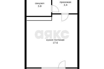 Фото №1: Студия <span class="whitespace-nowrap">24 м²</span>, <span class="whitespace-nowrap">12/17 эт.</span> - Краснодар, мкр. жилой комплекс Ракурс, ул. имени Героя Ростовского, 8к4