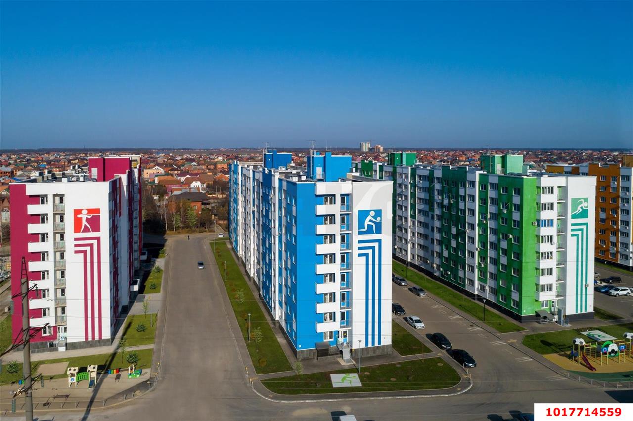 Фото №2: 2-комнатная квартира <span class="whitespace-nowrap">53 м²</span>, <span class="whitespace-nowrap">1/8 эт.</span> - Краснодар, Карасунский внутригородской округ, ЖК Спортивный Парк, ж/р Новознаменский, ул. Войсковая, 4к4