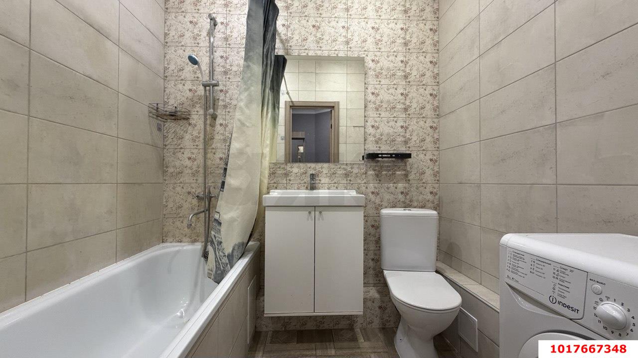Фото №8: 1-комнатная квартира <span class="whitespace-nowrap">41 м²</span>, <span class="whitespace-nowrap">15/18 эт.</span> - Краснодар, Прикубанский внутригородской округ, Панорама, мкр. ЖК Керченский, ул. им. Героя Сарабеева В.И., 5/4
