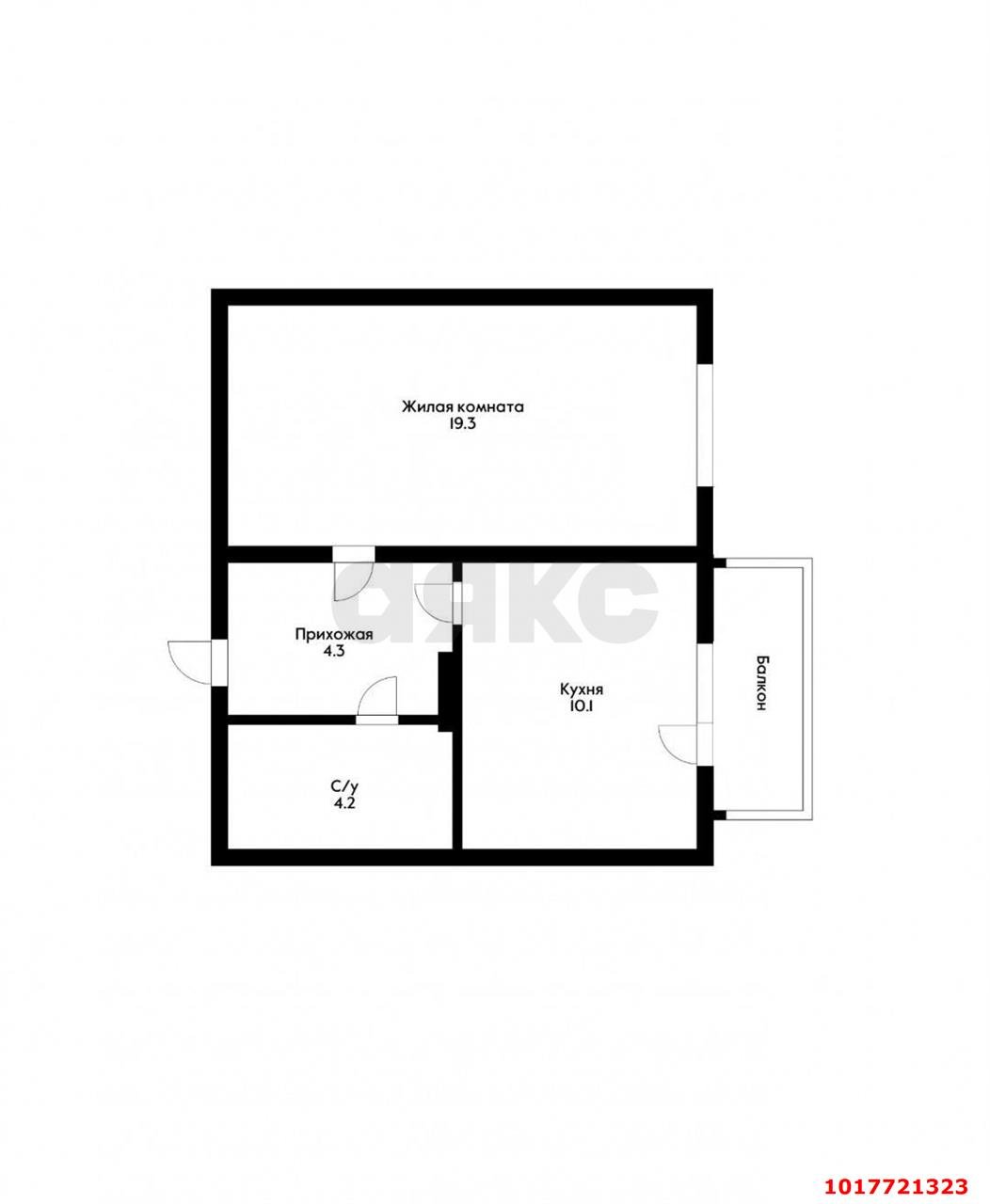 Фото №8: 1-комнатная квартира <span class="whitespace-nowrap">41 м²</span>, <span class="whitespace-nowrap">10/16 эт.</span> - Краснодар, Прикубанский внутригородской округ, Московский, мкр. Завод Измерительных Приборов, ул. Зиповская, 41